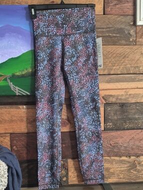 lululemon athletica Multicolor Leopard Print Leggings — Pink & Blue
